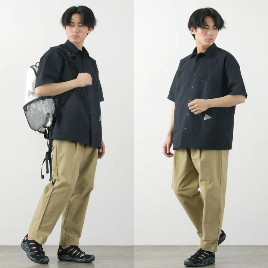 Shirts^AND WANDER / Dry Soft Seersucker Short Sleeve Shirt