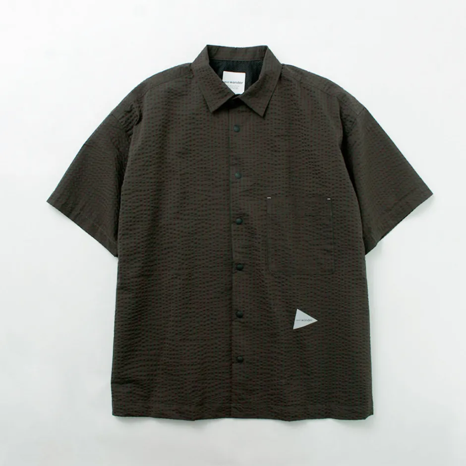 Shirts^AND WANDER / Dry Soft Seersucker Short Sleeve Shirt