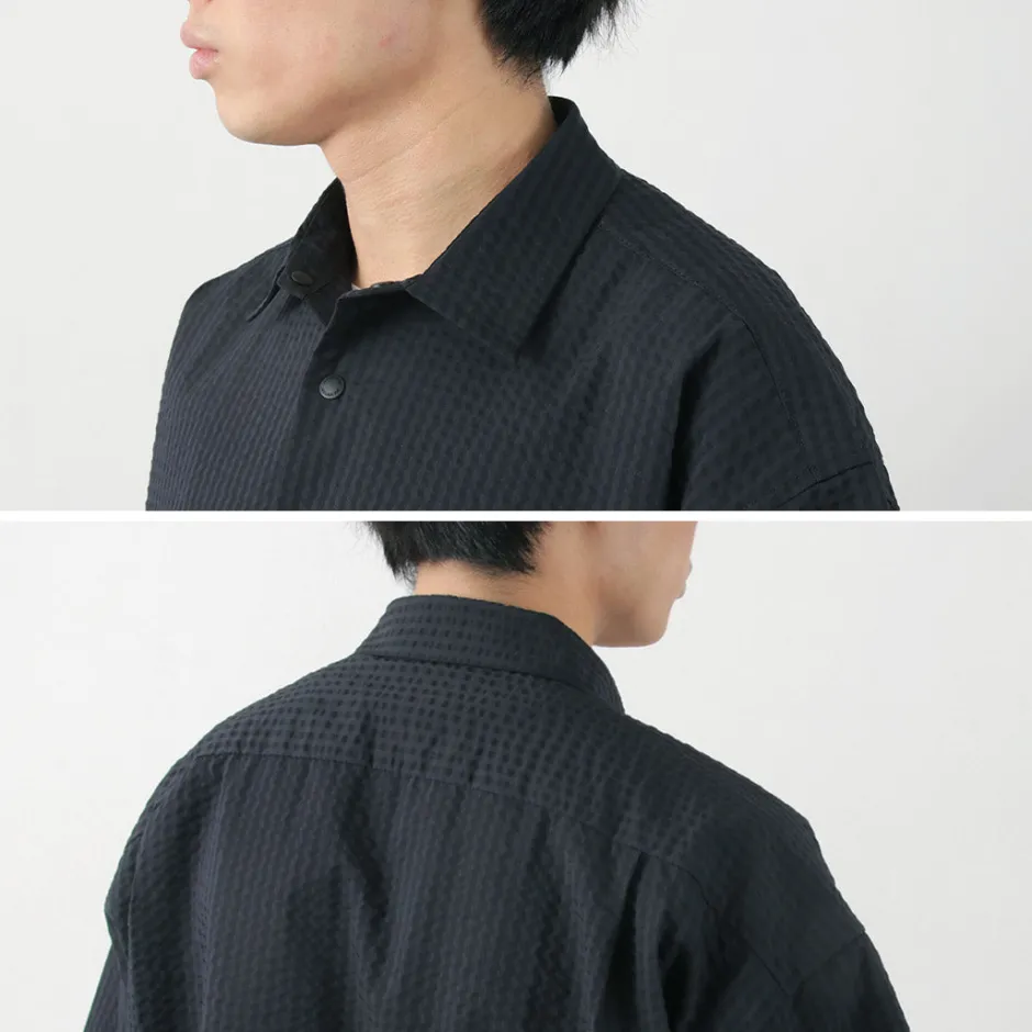 Shirts^AND WANDER / Dry Soft Seersucker Short Sleeve Shirt