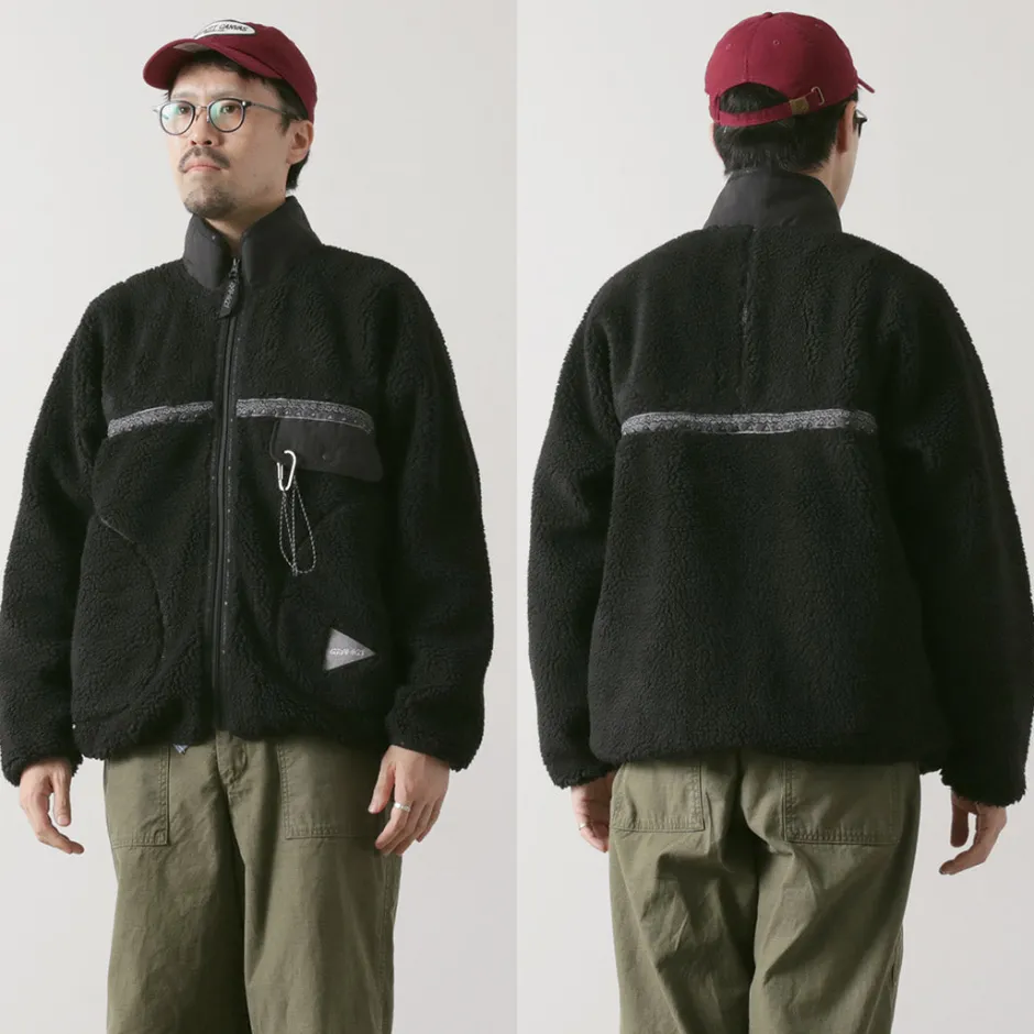 Jackets^AND WANDER / Gramicci Jacquard Tape Fleece Jacket