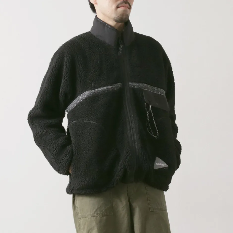 Jackets^AND WANDER / Gramicci Jacquard Tape Fleece Jacket