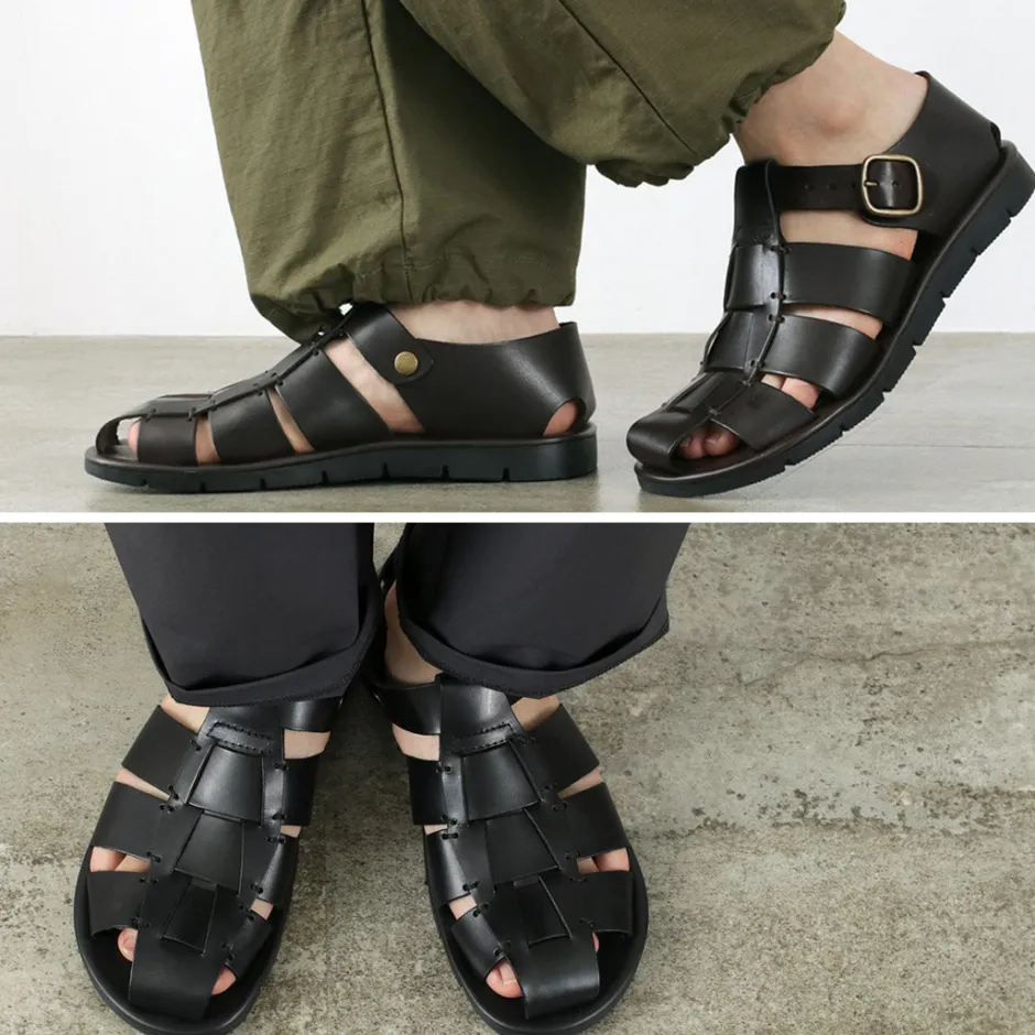 Sandals^ANTICHI ROMANI / Leather Gurkha sandals