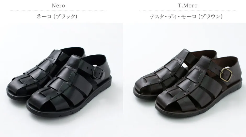 Sandals^ANTICHI ROMANI / Leather Gurkha sandals