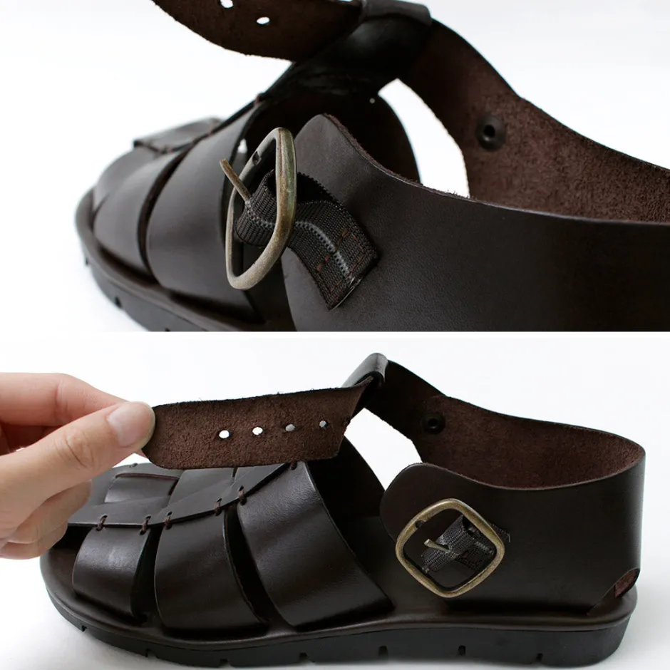 Sandals^ANTICHI ROMANI / Leather Gurkha sandals