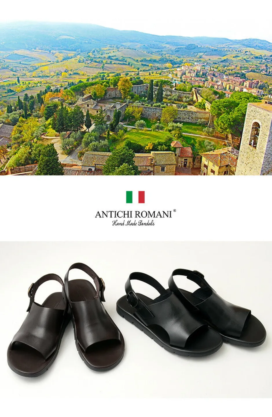 Sandals^ANTICHI ROMANI / Leather Sandals