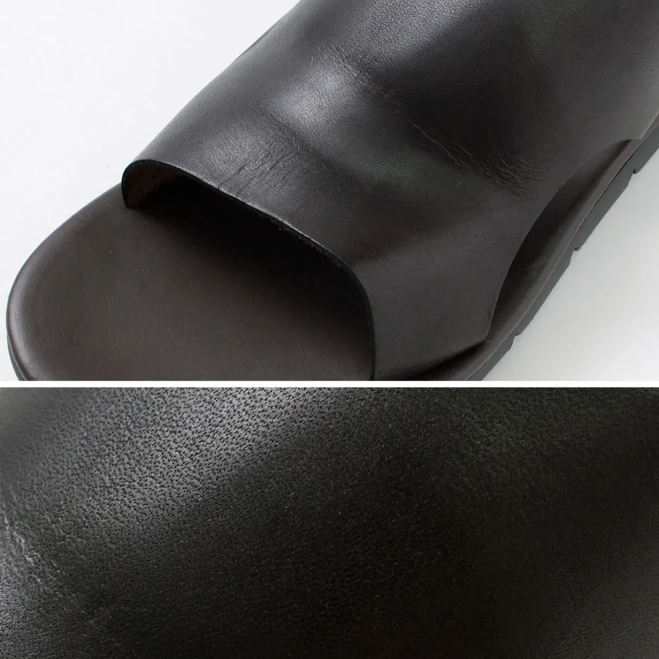 Sandals^ANTICHI ROMANI / Leather slide sandal