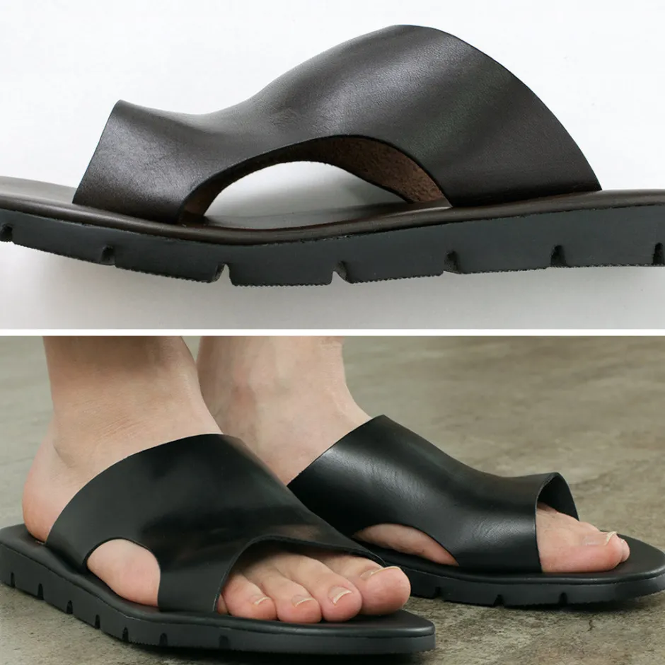 Sandals^ANTICHI ROMANI / Leather slide sandal