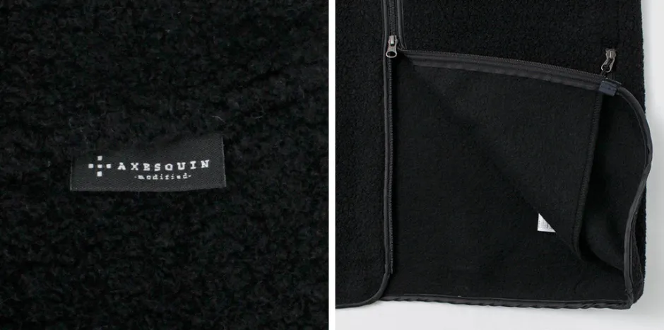 Jackets^AXESQUIN / Wool Boa Vest black