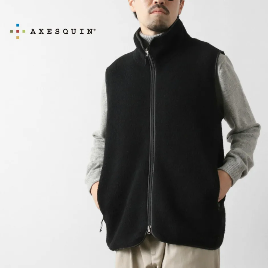 Jackets^AXESQUIN / Wool Boa Vest black