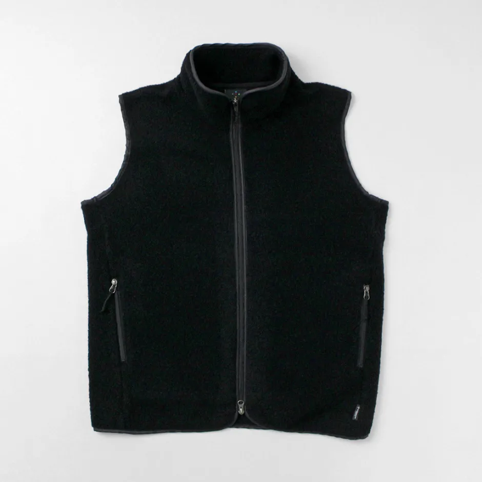 Jackets^AXESQUIN / Wool Boa Vest black