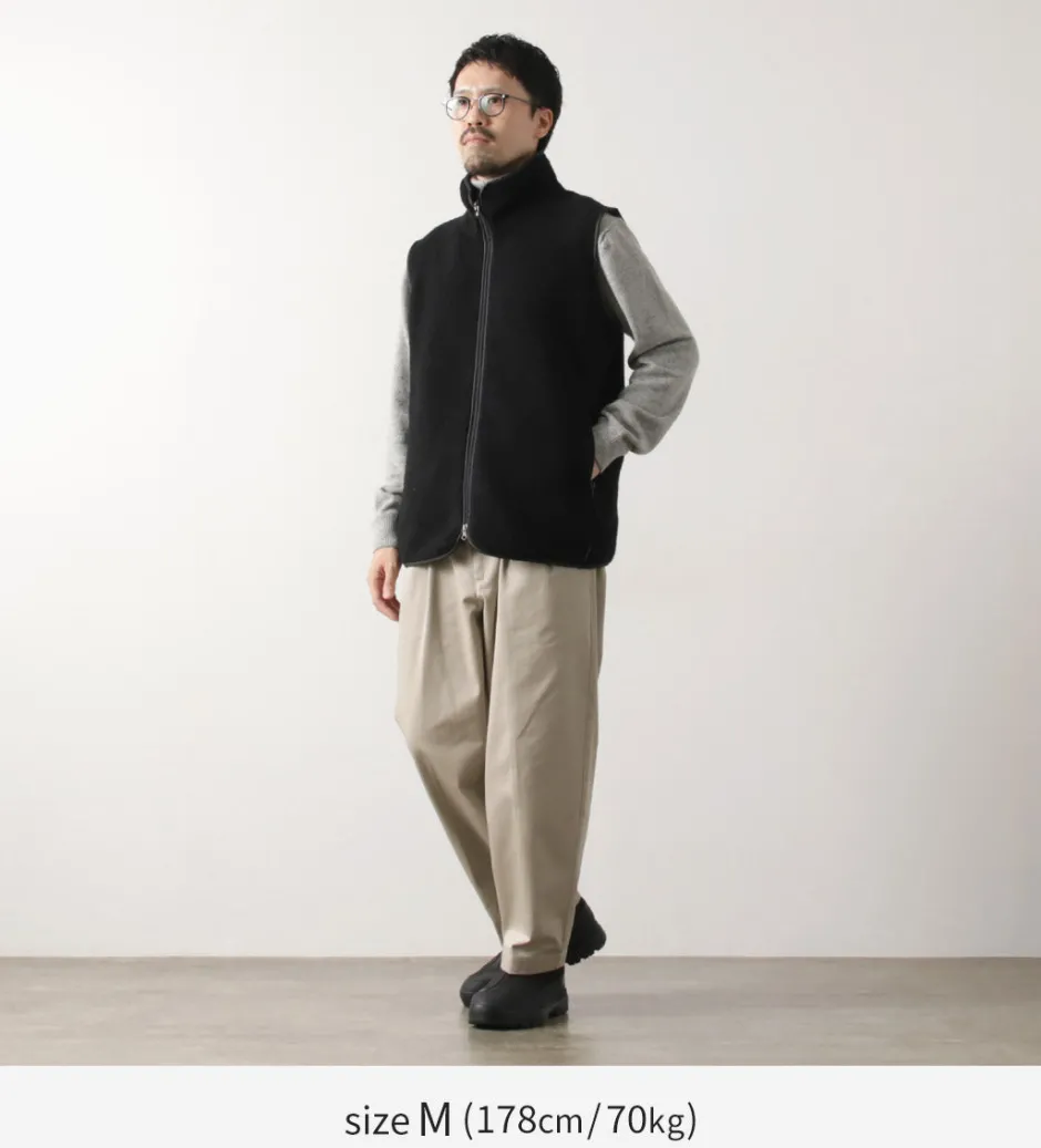 Jackets^AXESQUIN / Wool Boa Vest black