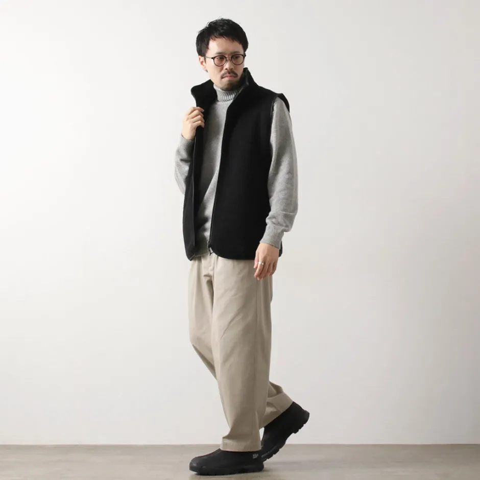 Jackets^AXESQUIN / Wool Boa Vest black