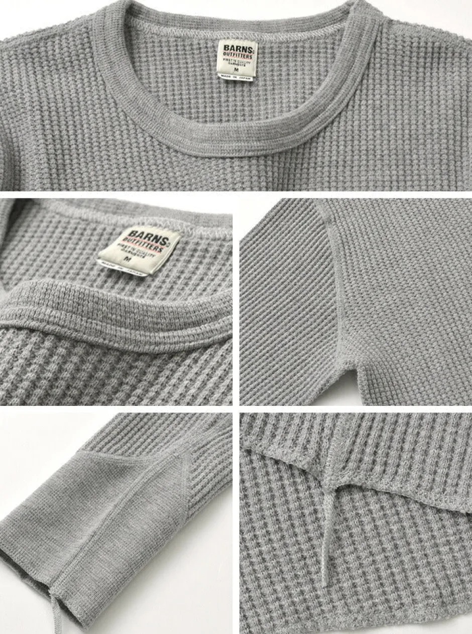 T-Shirts^BARNS / BR-3050 Big Waffle Long Sleeve Thermal / T-shirt
