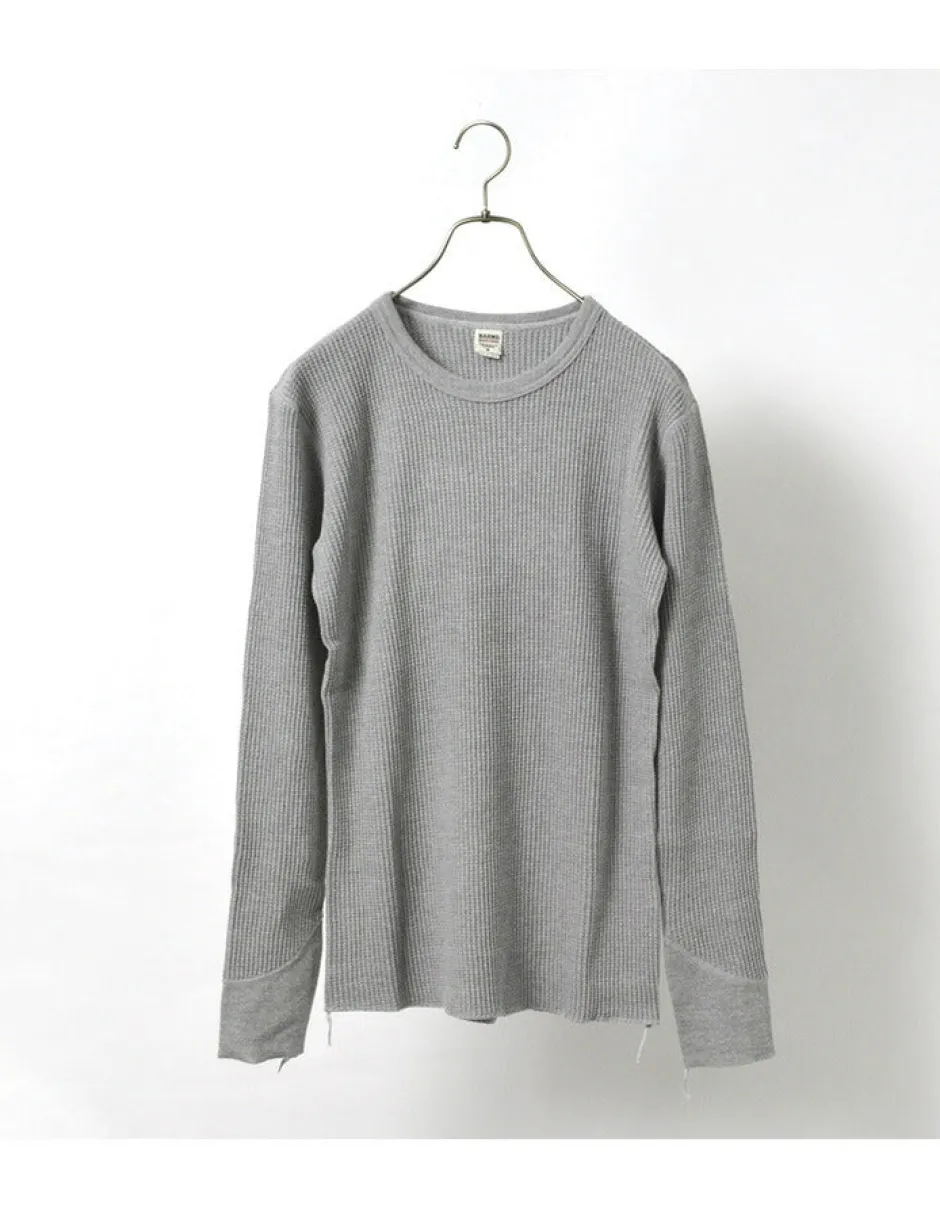 T-Shirts^BARNS / BR-3050 Big Waffle Long Sleeve Thermal / T-shirt