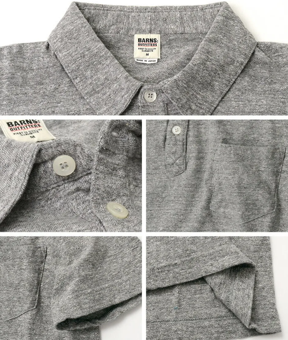 T-Shirts^BARNS / BR-1006 Hanging Jersey Short Sleeve Polo Shirt