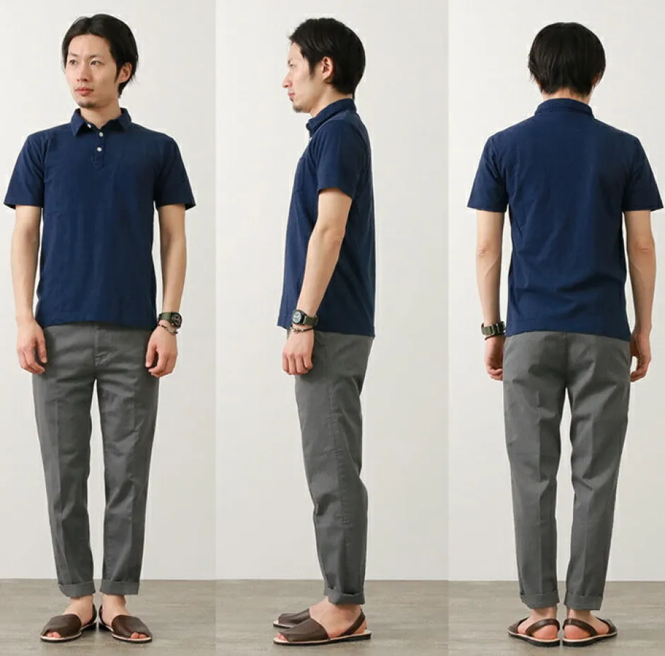 T-Shirts^BARNS / BR-1006 Hanging Jersey Short Sleeve Polo Shirt