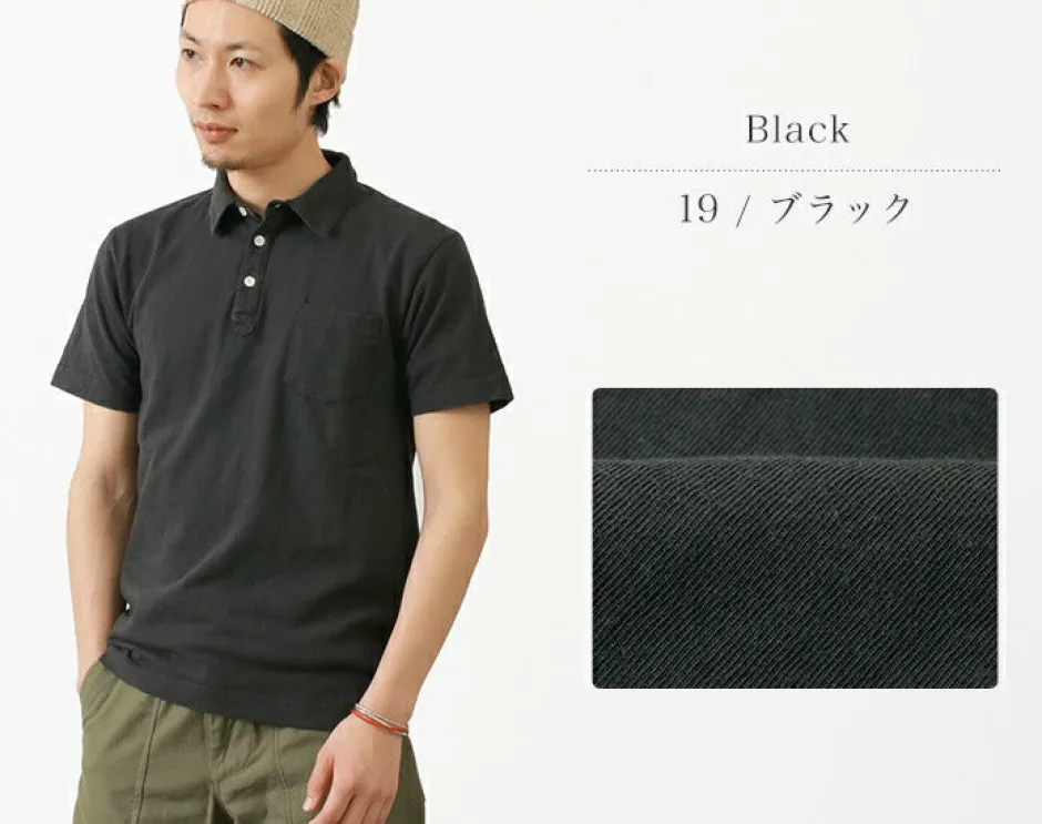 T-Shirts^BARNS / BR-1006 Hanging Jersey Short Sleeve Polo Shirt