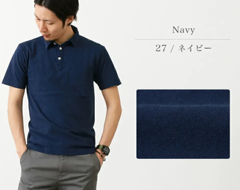 T-Shirts^BARNS / BR-1006 Hanging Jersey Short Sleeve Polo Shirt