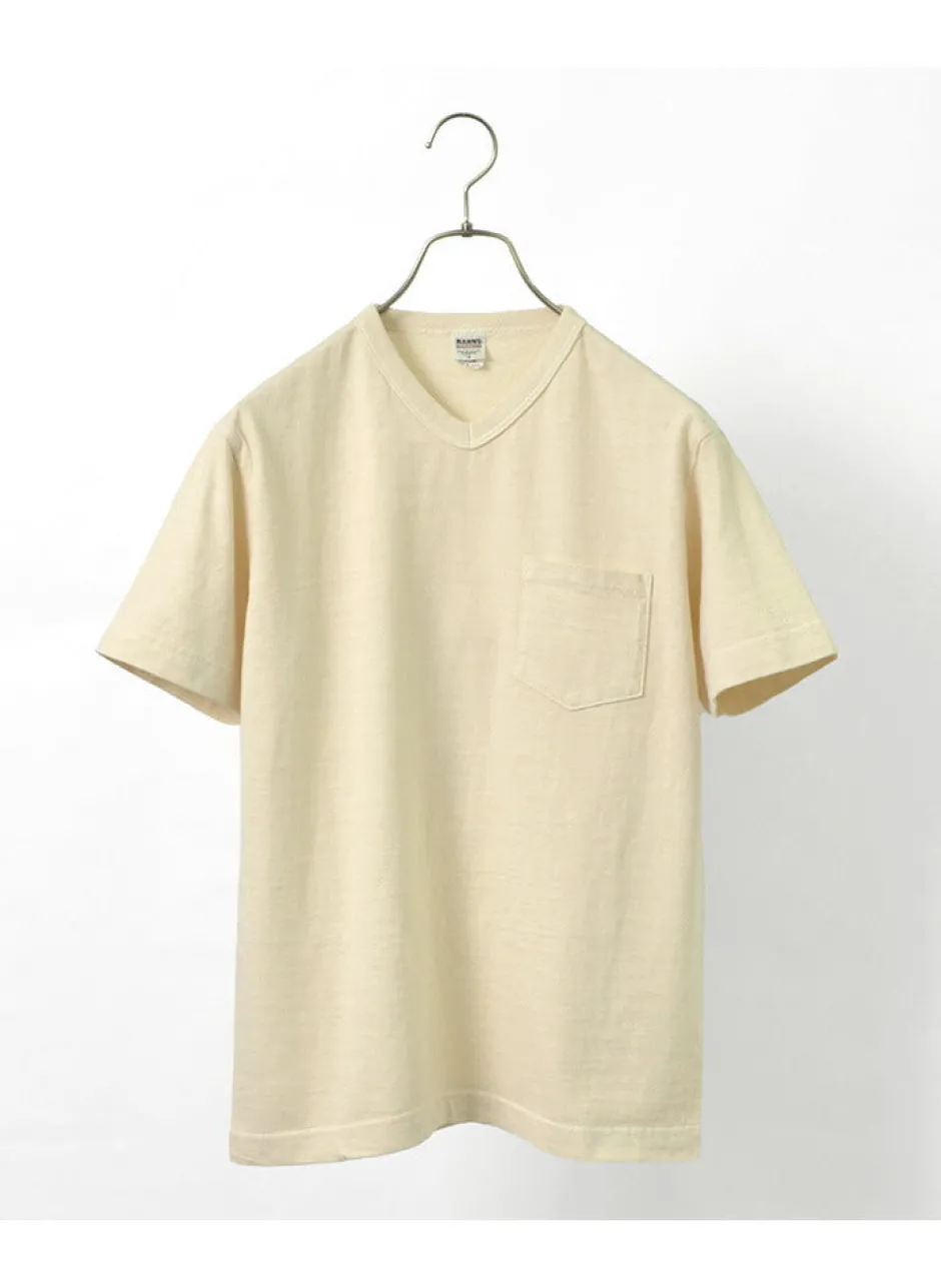T-Shirts^BARNS / BR-1101 Hanging jersey S/S V-neck