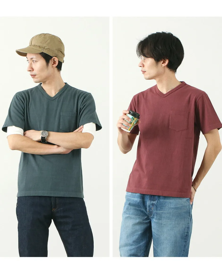 T-Shirts^BARNS / BR-1101 Hanging jersey S/S V-neck