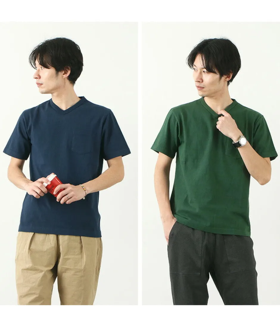 T-Shirts^BARNS / BR-1101 Hanging jersey S/S V-neck
