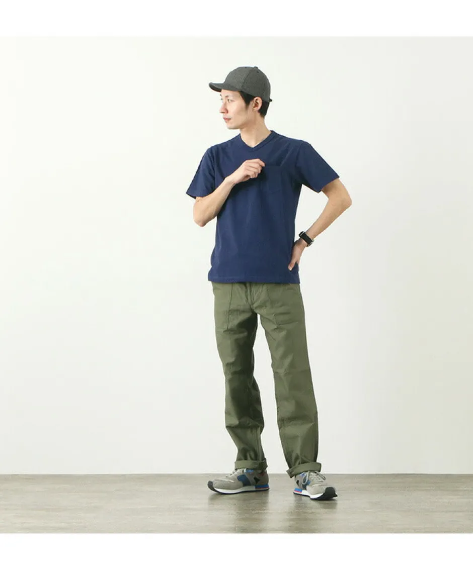 T-Shirts^BARNS / BR-1101 Hanging jersey S/S V-neck