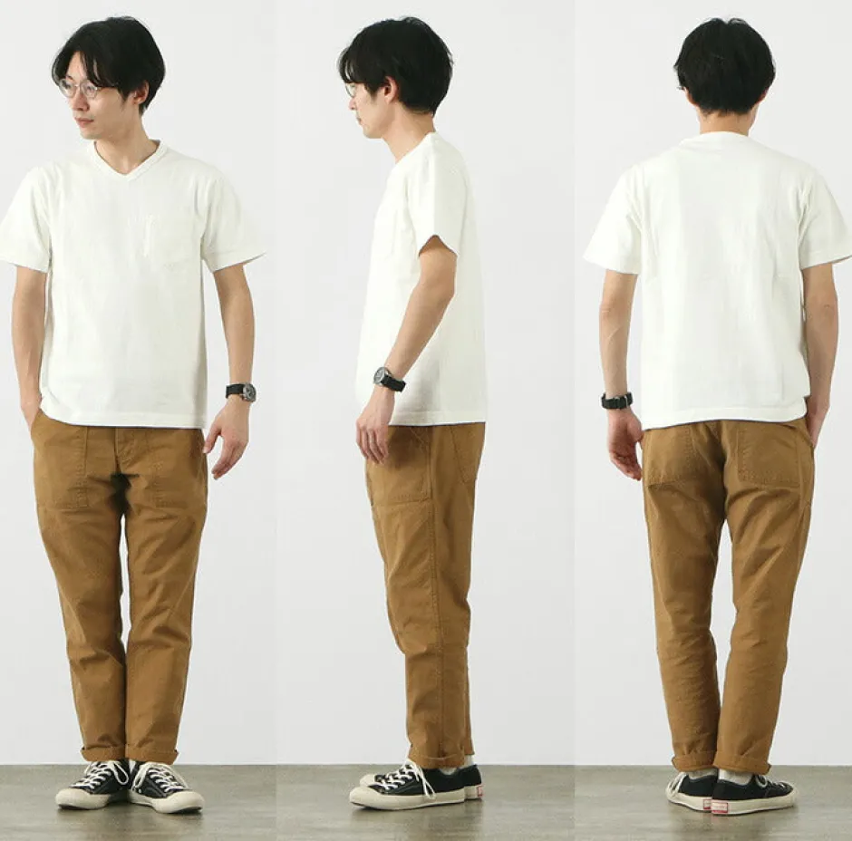 T-Shirts^BARNS / BR-1101 Hanging jersey S/S V-neck