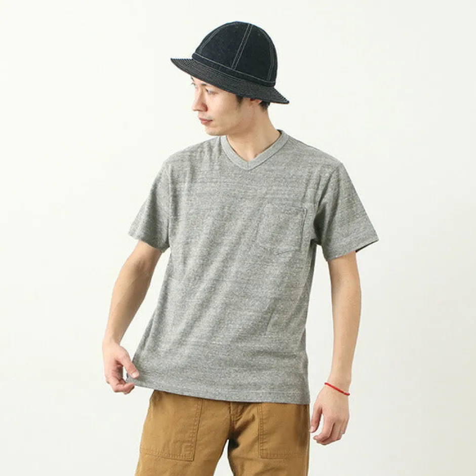 T-Shirts^BARNS / BR-1101 Hanging jersey S/S V-neck