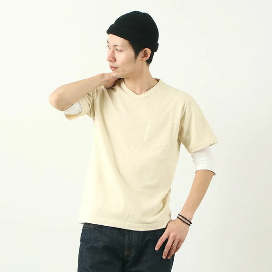 T-Shirts^BARNS / BR-1101 Hanging jersey S/S V-neck
