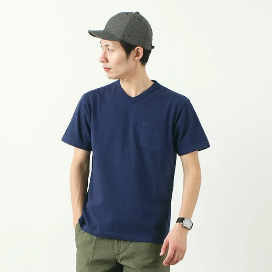 T-Shirts^BARNS / BR-1101 Hanging jersey S/S V-neck