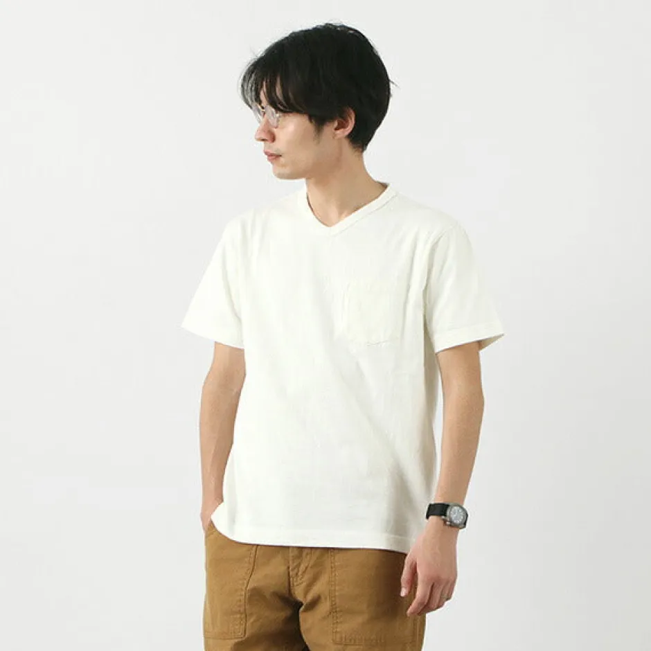 T-Shirts^BARNS / BR-1101 Hanging jersey S/S V-neck