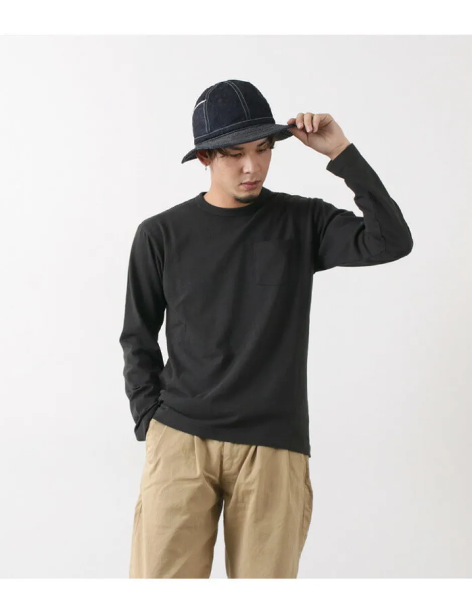 T-Shirts^BARNS / BR-1106 Jersey Crew Neck L/S Pocket T-Shirt