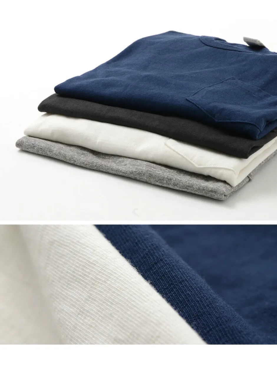 T-Shirts^BARNS / BR-1106 Jersey Crew Neck L/S Pocket T-Shirt