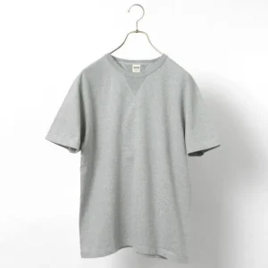 T-Shirts^BARNS / Cozun knitted vintage gusset short sleeve crew neck T-shirt