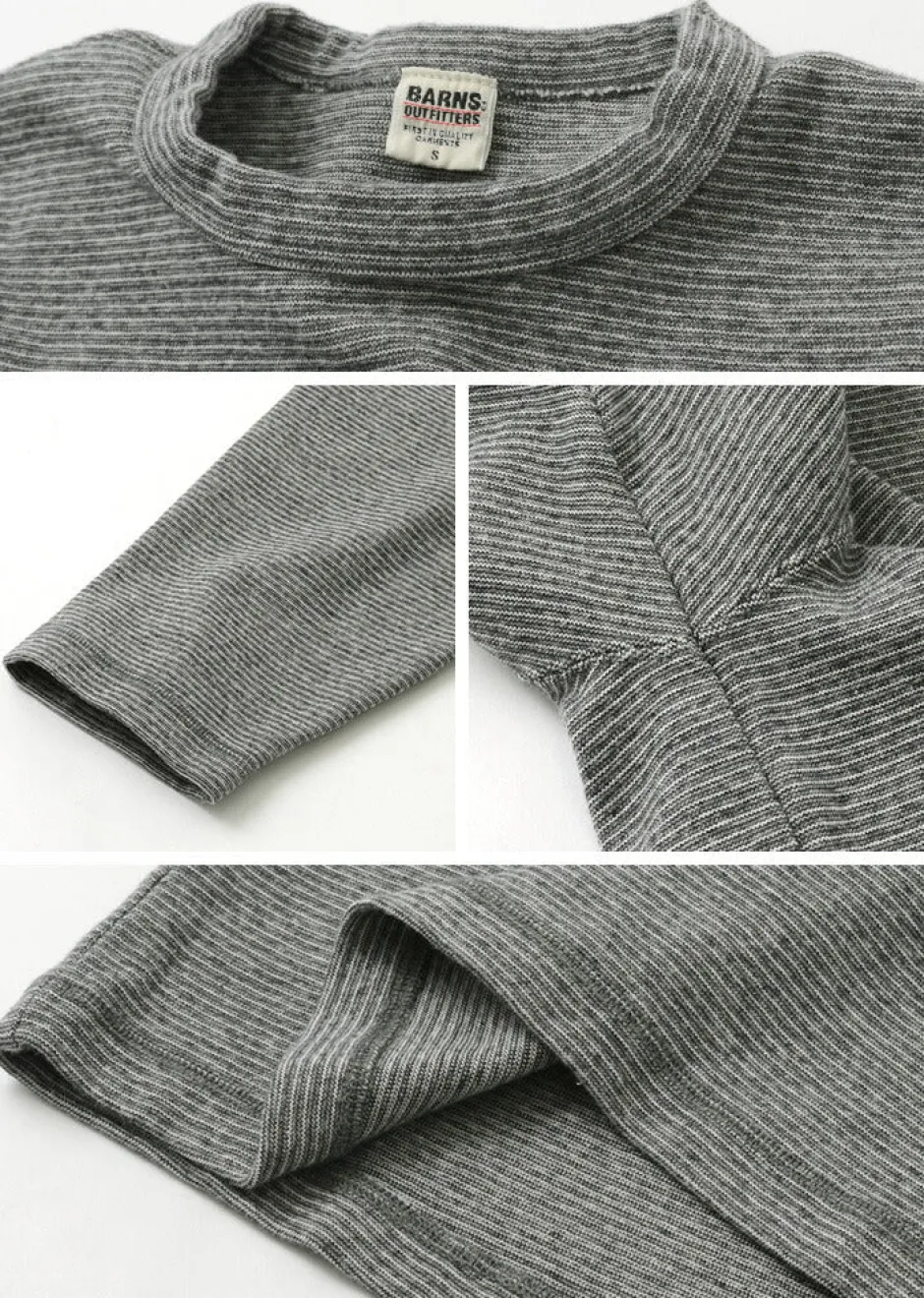 T-Shirts^BARNS / Heavy spun milled fabric 6.5/10 sleeve T-shirt
