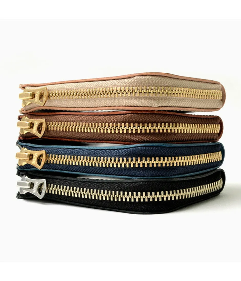 Wallets^BARNS / L-shaped zipper mini wallet