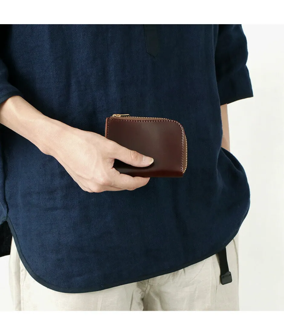 Wallets^BARNS / L-shaped zipper mini wallet