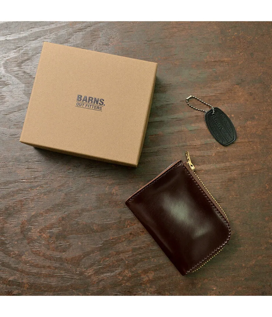 Wallets^BARNS / L-shaped zipper mini wallet