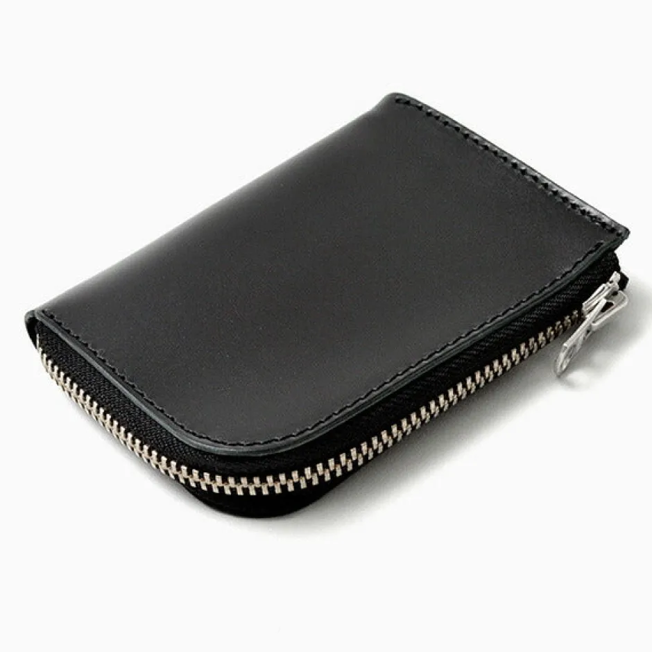 Wallets^BARNS / L-shaped zipper mini wallet
