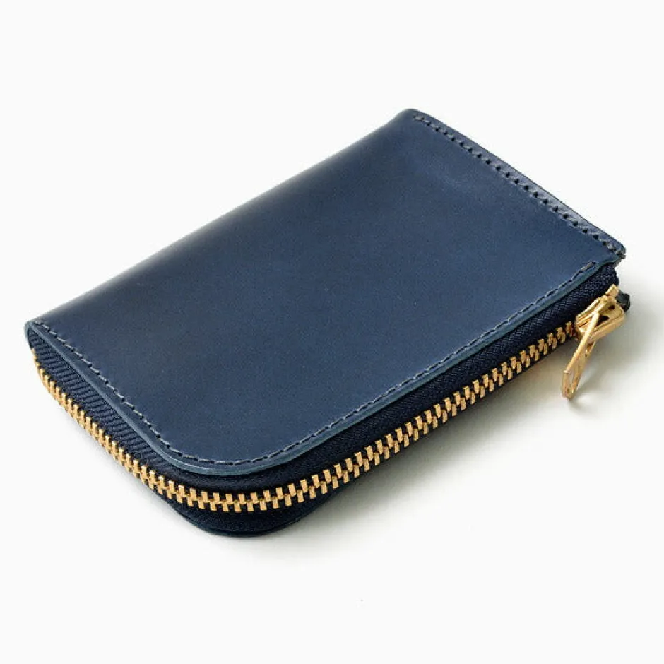 Wallets^BARNS / L-shaped zipper mini wallet