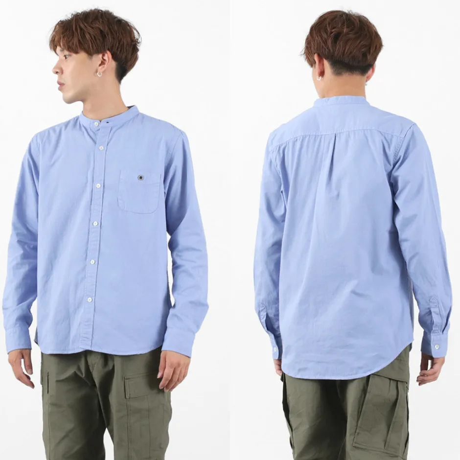 Shirts^BARNS / Ox Band Collar Shirt