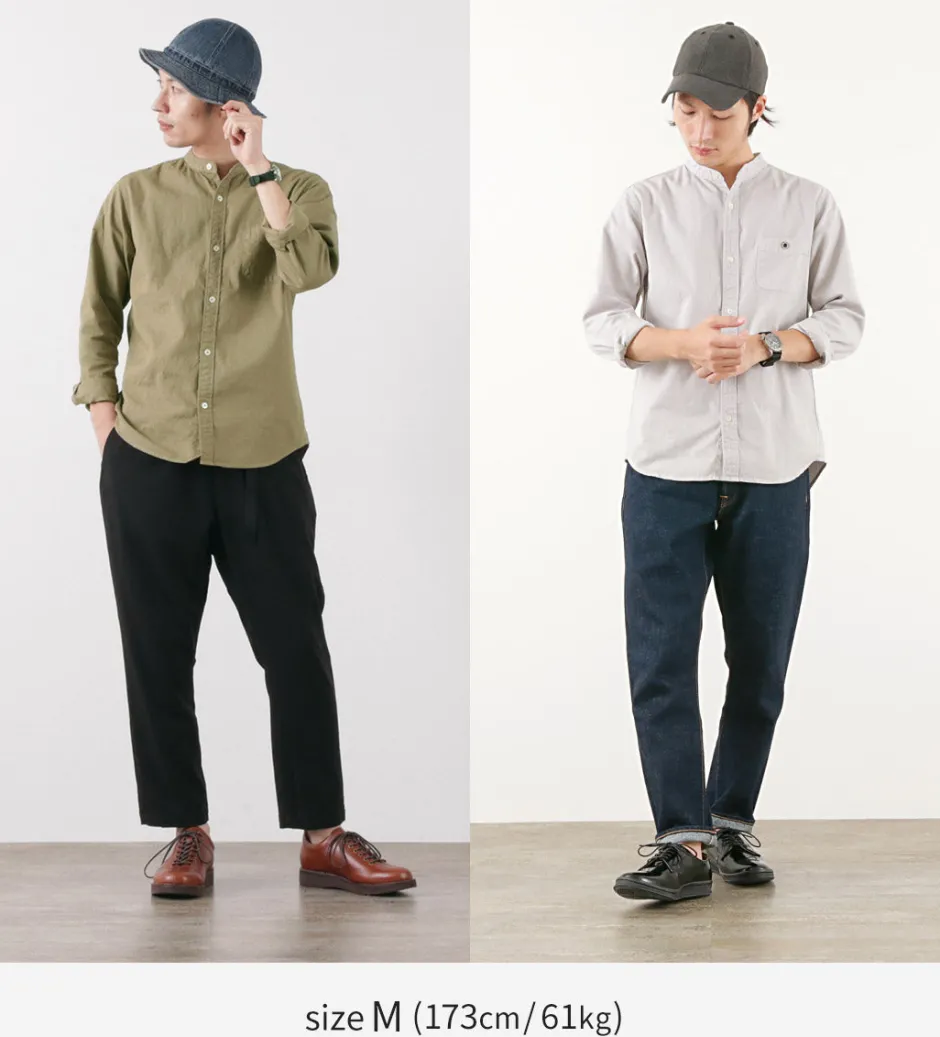 Shirts^BARNS / Ox Band Collar Shirt