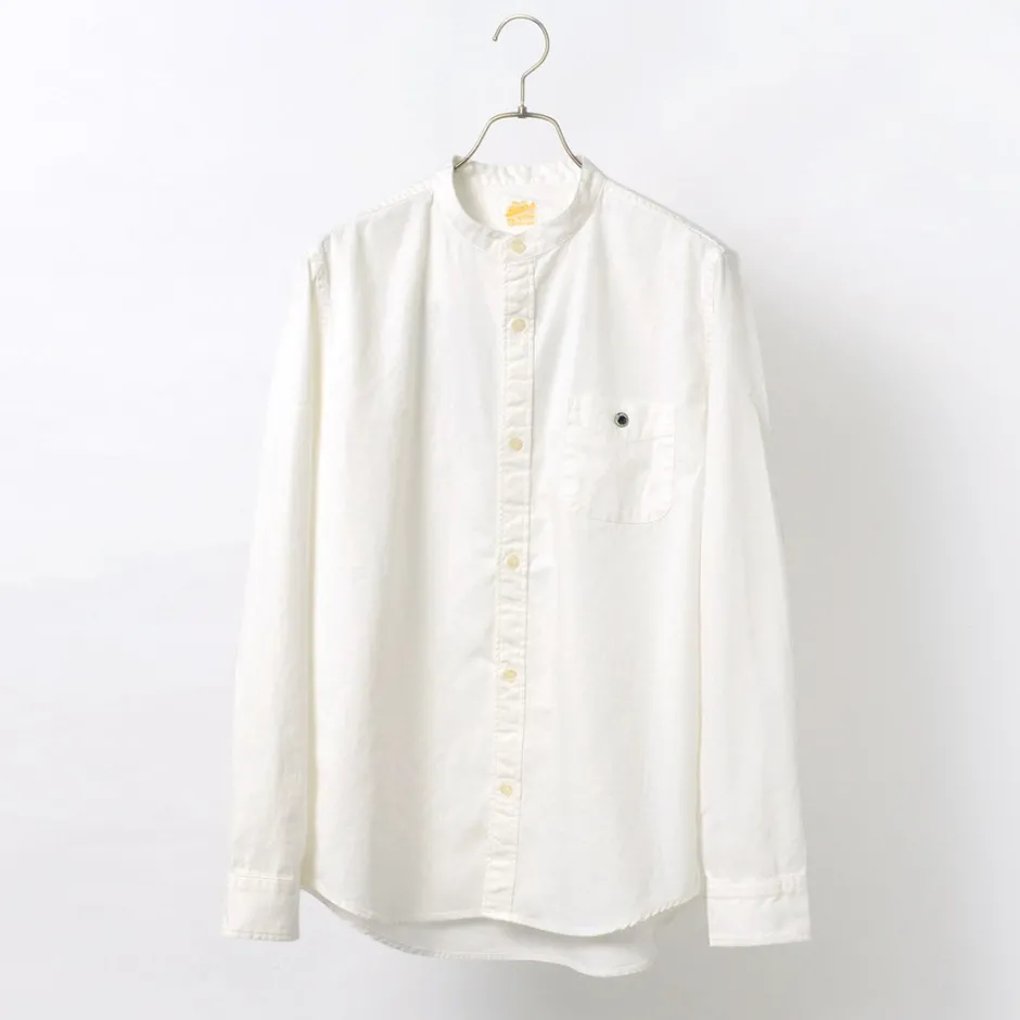 Shirts^BARNS / Ox Band Collar Shirt