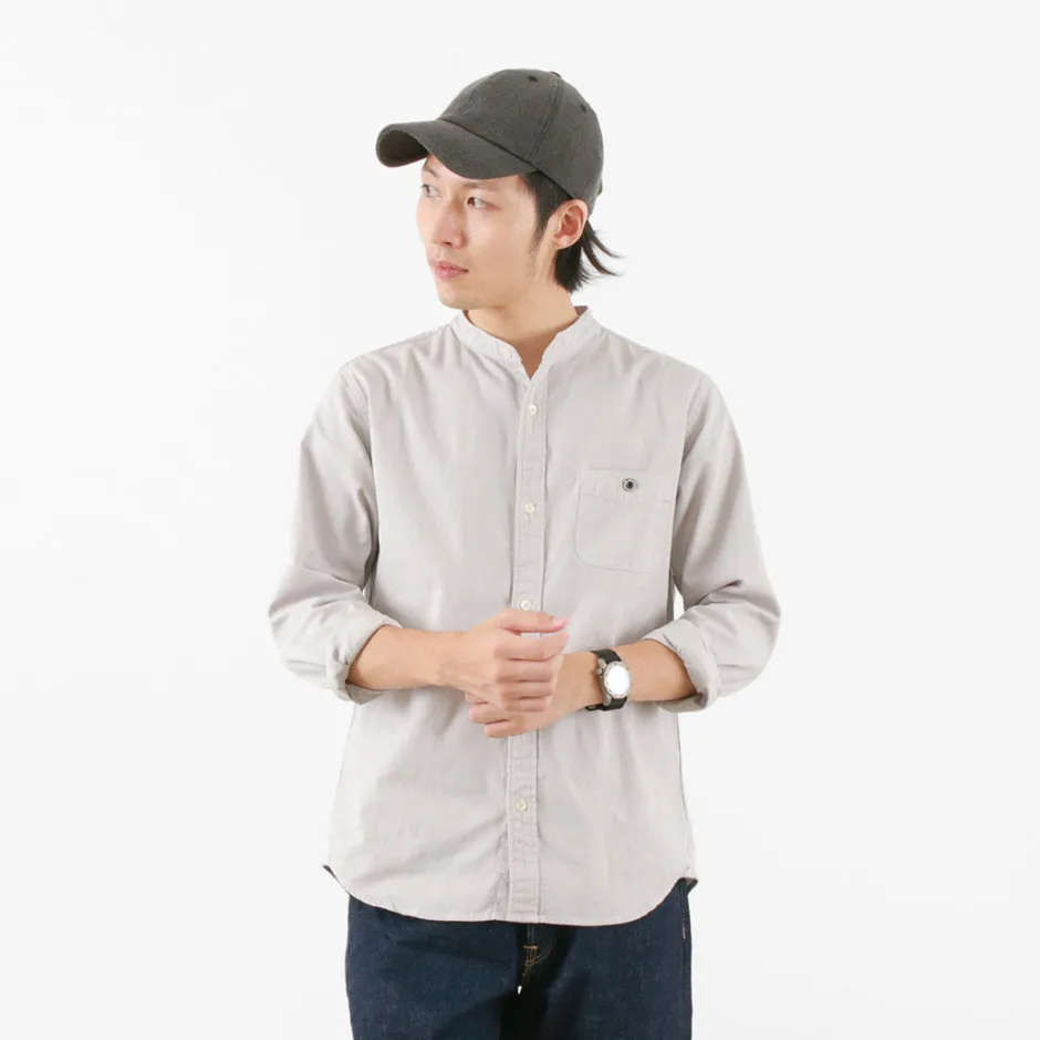Shirts^BARNS / Ox Band Collar Shirt
