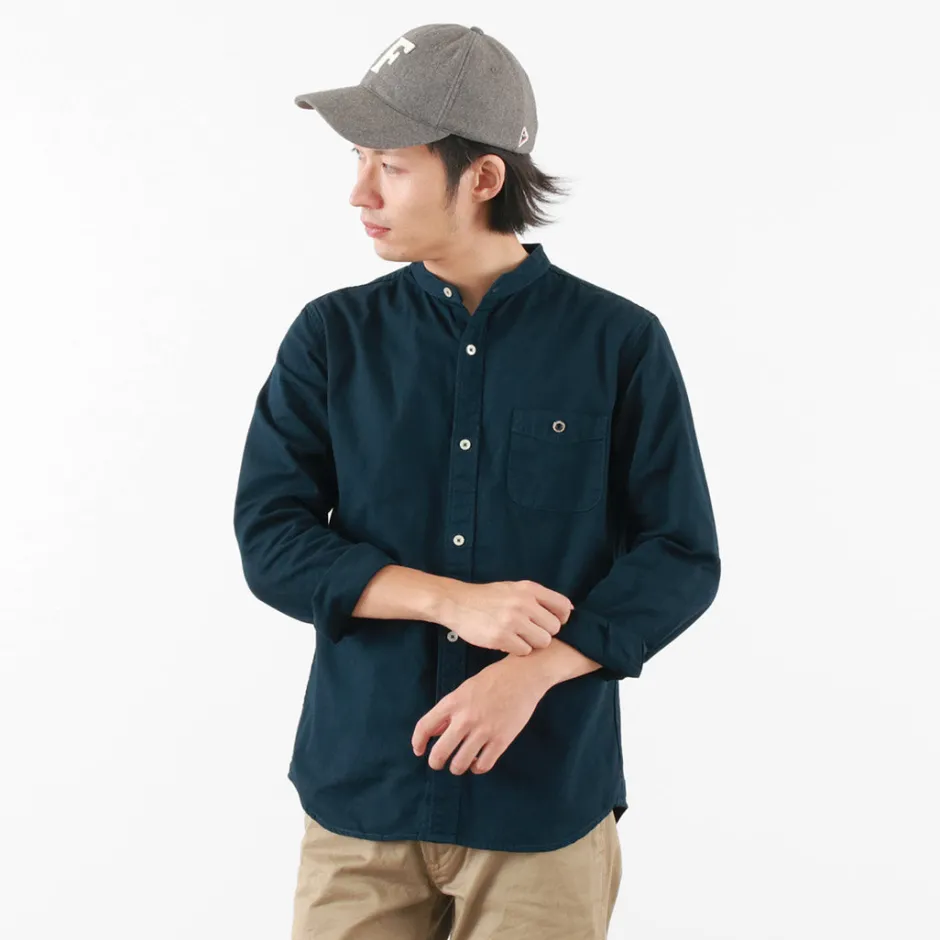Shirts^BARNS / Ox Band Collar Shirt