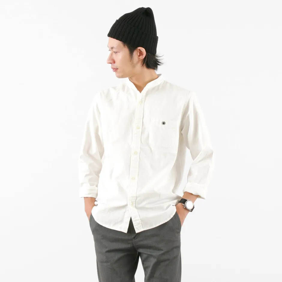Shirts^BARNS / Ox Band Collar Shirt
