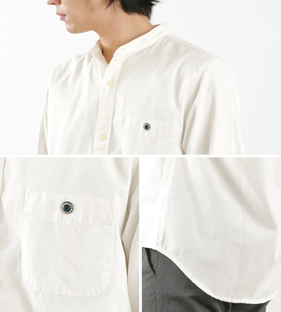 Shirts^BARNS / Ox Band Collar Shirt