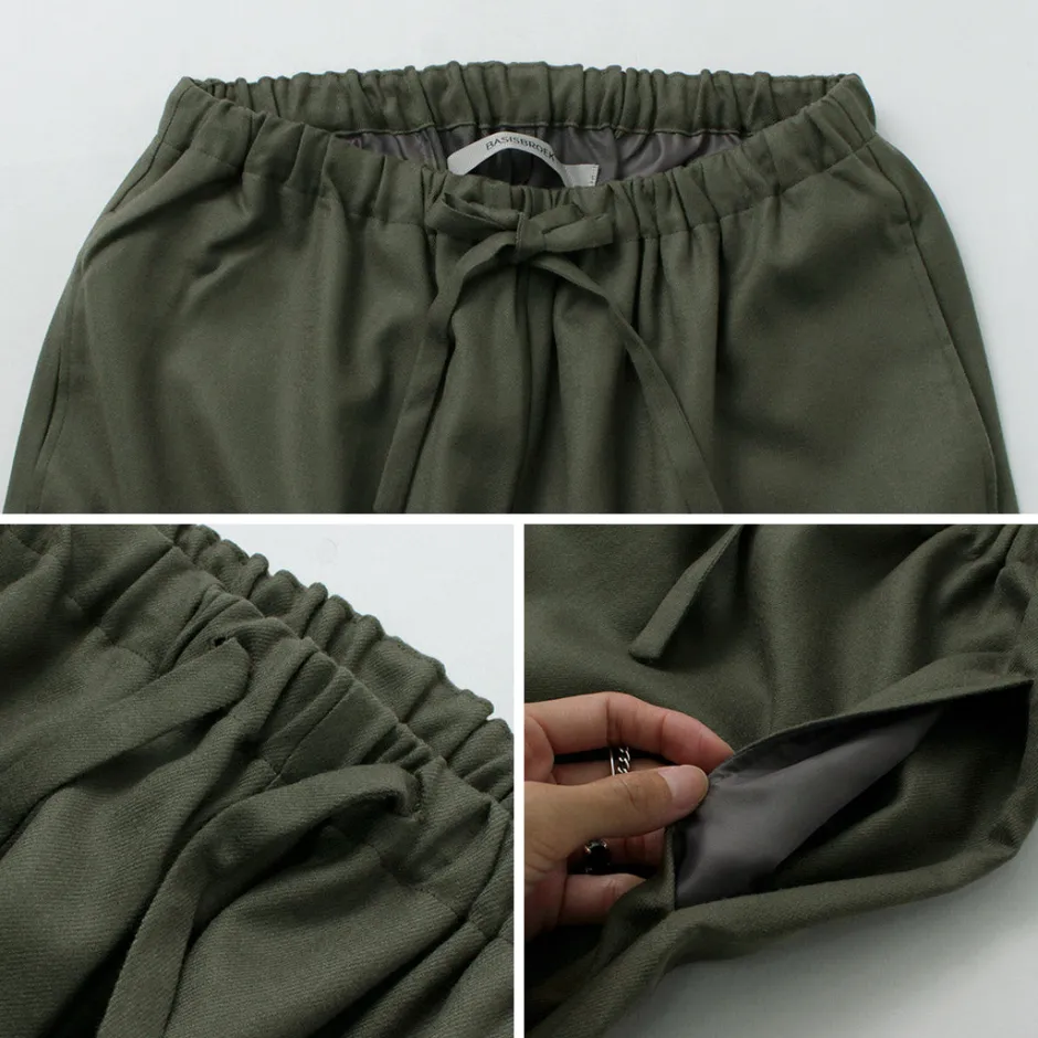 Trousers^BASISBROEK / MOREMO Wide Pants High Count Flannel