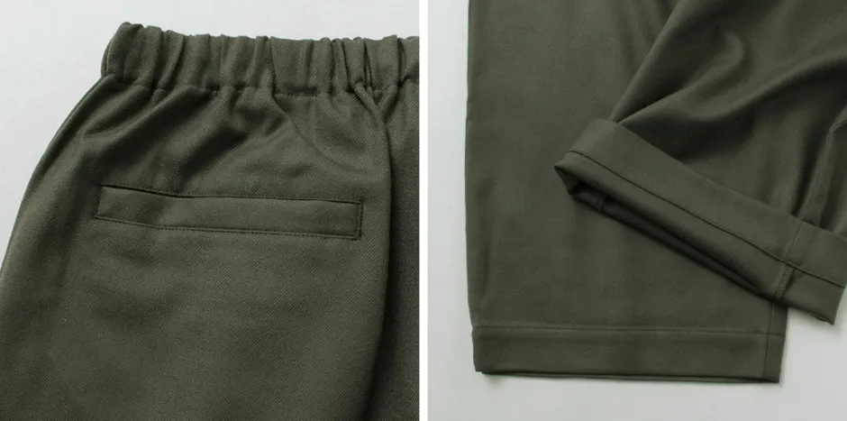 Trousers^BASISBROEK / MOREMO Wide Pants High Count Flannel