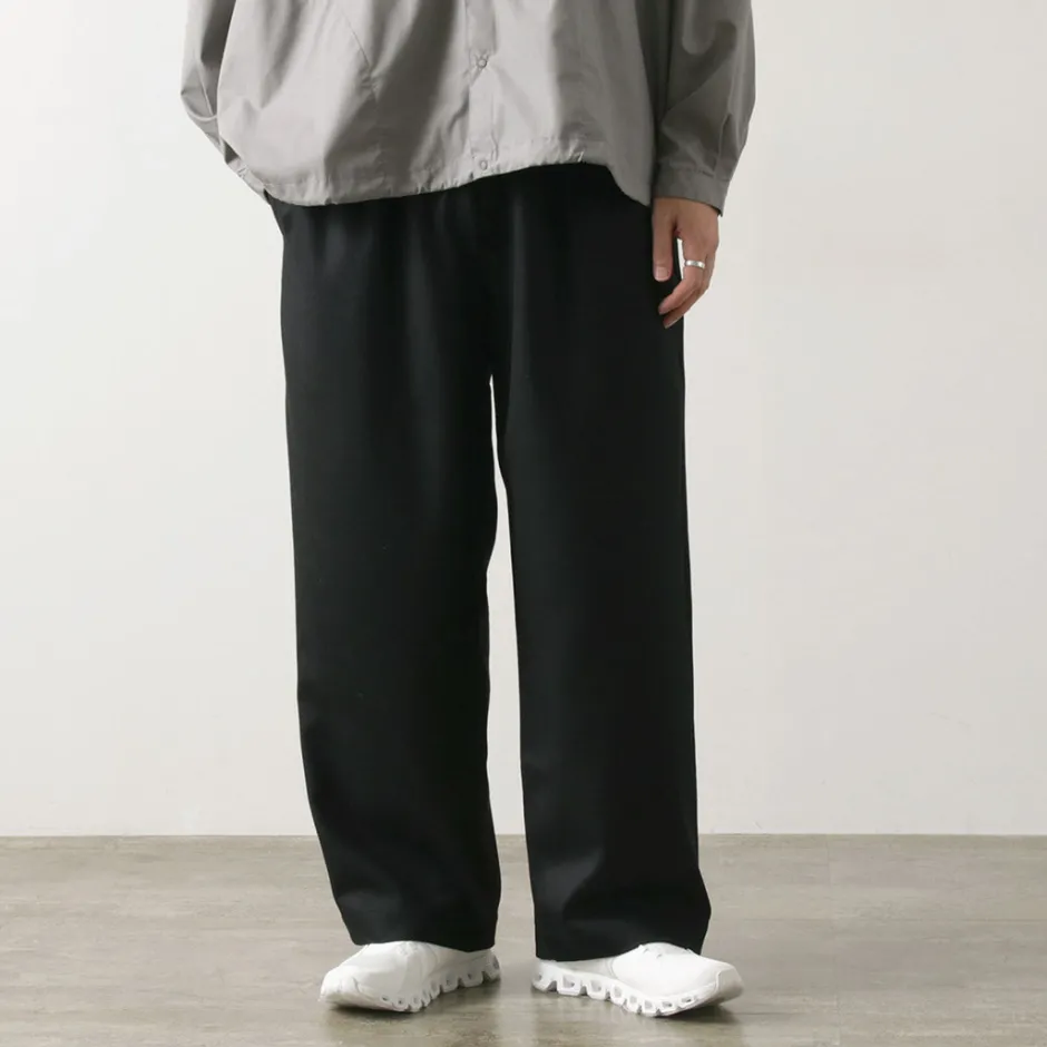 Trousers^BASISBROEK / MOREMO Wide Pants High Count Flannel